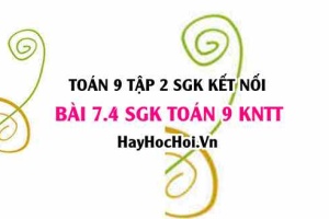 Bài 7.4 SGK Toán 9 tập 2 Kết nối tri thức